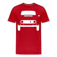 Laden Sie das Bild in den Galerie-Viewer, CLASSIC CAR SHIRT: Rvier (white) - Rot