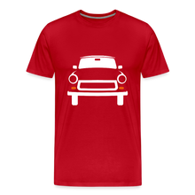 Laden Sie das Bild in den Galerie-Viewer, CLASSIC CAR SHIRT: TRABBI (white) - Rot