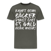 Laden Sie das Bild in den Galerie-Viewer, MEME SHIRT: KAUFT BEIM BÄCKER (white) - Asphalt