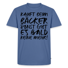 Laden Sie das Bild in den Galerie-Viewer, MEME SHIRT: KAUFT BEIM BÄCKER (black) - Taubenblau