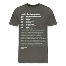 Laden Sie das Bild in den Galerie-Viewer, REZEPT SHIRT: BOLOGNESE - Asphalt