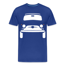 Laden Sie das Bild in den Galerie-Viewer, CLASSIC CAR SHIRT: KNUTSCHKUGEL (white) - Königsblau
