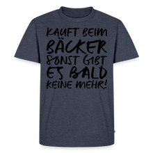 Laden Sie das Bild in den Galerie-Viewer, MEME SHIRT: KAUFT BEIM BÄCKER (black) - Jeansblau 