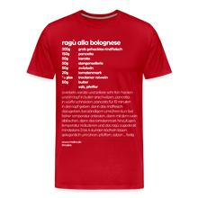 Laden Sie das Bild in den Galerie-Viewer, REZEPT SHIRT: BOLOGNESE - Rot