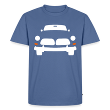 Laden Sie das Bild in den Galerie-Viewer, CLASSIC CAR SHIRT: AMAZON (white) - Taubenblau