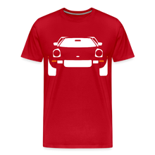 Laden Sie das Bild in den Galerie-Viewer, CLASSIC CAR SHIRT: STRATOS (white) - Rot
