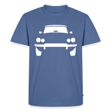 Laden Sie das Bild in den Galerie-Viewer, CLASSIC CAR SHIRT: DÉESSE (white) - Taubenblau
