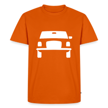 Laden Sie das Bild in den Galerie-Viewer, CLASSIC CAR SHIRT: STRICH 8 (white) - Orange 