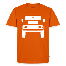 Laden Sie das Bild in den Galerie-Viewer, CLASSIC CAR SHIRT: BRITISH OFFROAD NEW (white) - Orange 