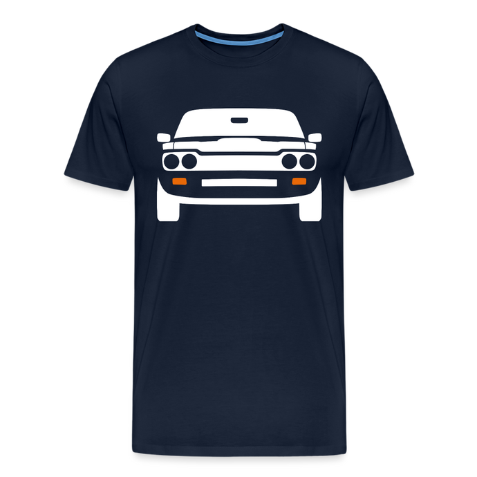 CLASSIC CAR SHIRT: CAPRI (white) - Navy