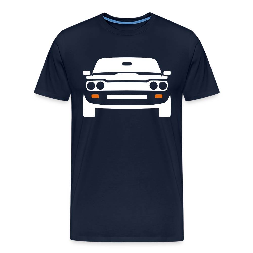 CLASSIC CAR SHIRT: CAPRI (white) - Navy