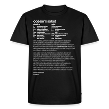 Laden Sie das Bild in den Galerie-Viewer, REZEPTSHIRT: Caesar's Salad - Schwarz