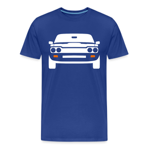CLASSIC CAR SHIRT: CAPRI (white) - Königsblau