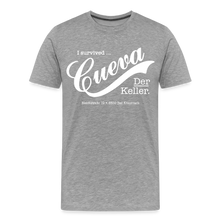 Laden Sie das Bild in den Galerie-Viewer, CUEVA SHIRT WHITE FONT - Grau meliert