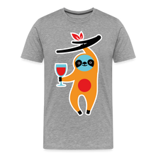 Laden Sie das Bild in den Galerie-Viewer, WINE SHIRT: FAULTIER - Grau meliert