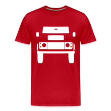 Laden Sie das Bild in den Galerie-Viewer, CLASSIC CAR SHIRT: BRITISH OFFROAD NEW (white) - Rot