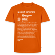 Laden Sie das Bild in den Galerie-Viewer, REZEPT SHIRT: CARBONARA - Orange 