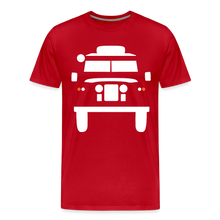 Laden Sie das Bild in den Galerie-Viewer, CLASSIC CAR SHIRT: BRITISH OFFROAD (white) - Rot