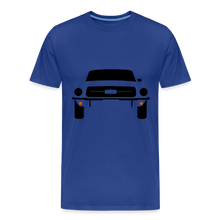 Laden Sie das Bild in den Galerie-Viewer, CLASSIC CAR SHIRT: MUSTANG (black) - Königsblau