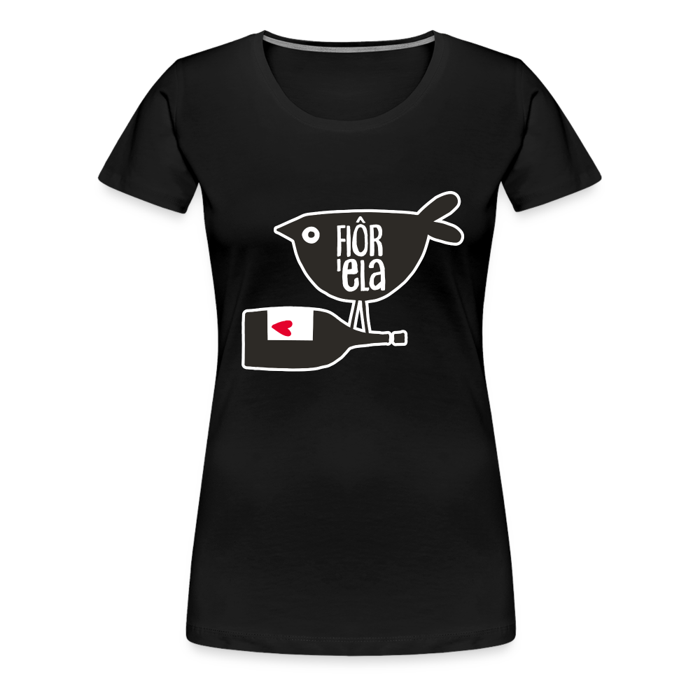 Frauen  T-Shirt - Fluhr Eller - Schwarz