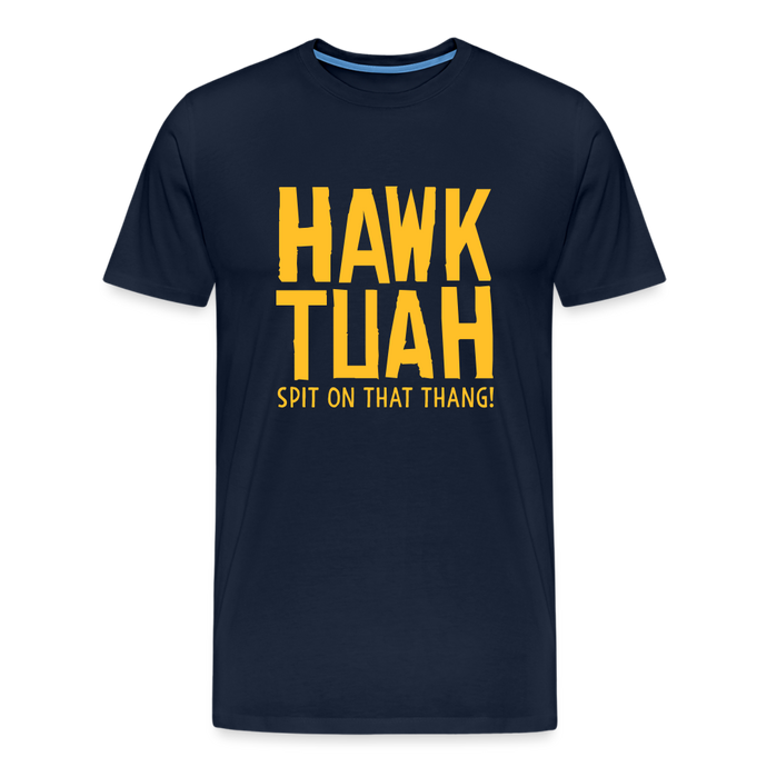 Männer Premium T-Shirt - Hawk Tuah - Navy