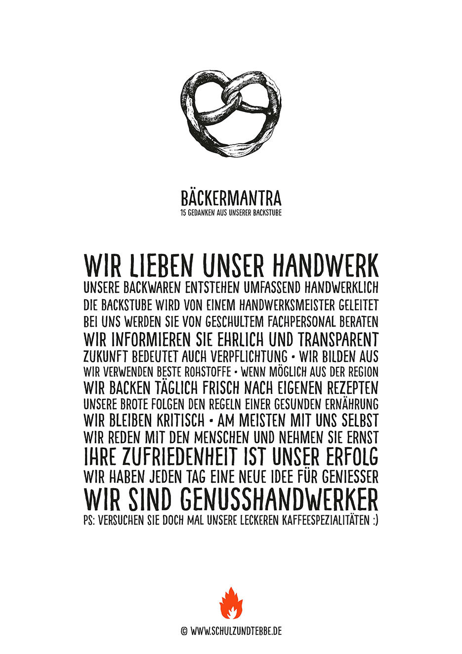 PLAKAT BÄCKERMANTRA