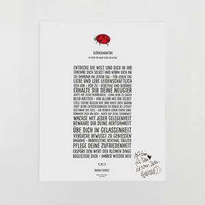 PLAKAT GLÜCKSMANTRA