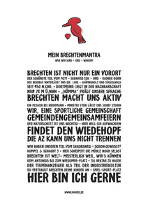 BRECHTEN MANTRA PLAKAT