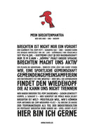BRECHTEN MANTRA PLAKAT