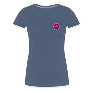 HBW Premium T-Shirt woman - Blau meliert