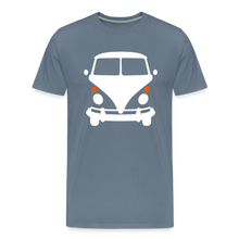 Laden Sie das Bild in den Galerie-Viewer, CLASSIC CAR SHIRT: BIG (white) - Blaugrau