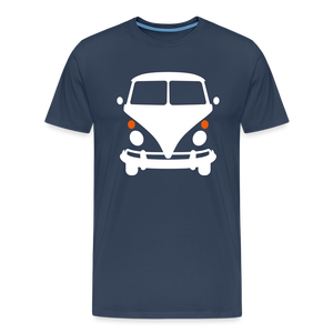 CLASSIC CAR SHIRT: BIG (white) - Navy