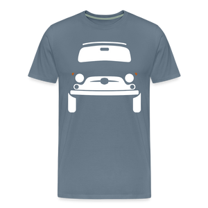 CLASSIC CAR SHIRT: KNUTSCHKUGEL (white) - Blaugrau