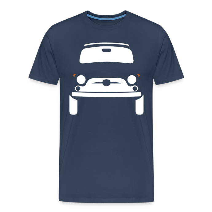 CLASSIC CAR SHIRT: KNUTSCHKUGEL (white) - Navy