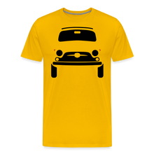 Laden Sie das Bild in den Galerie-Viewer, CLASSIC CAR SHIRT: KNUTSCHKUGEL (black) - Sonnengelb