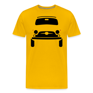 CLASSIC CAR SHIRT: KNUTSCHKUGEL (black) - Sonnengelb