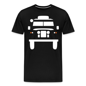 CLASSIC CAR SHIRT: BRITISH OFFROAD (white) - Schwarz
