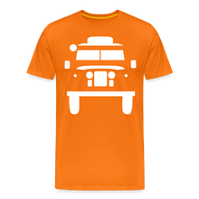 Laden Sie das Bild in den Galerie-Viewer, CLASSIC CAR SHIRT: BRITISH OFFROAD (white) - Orange