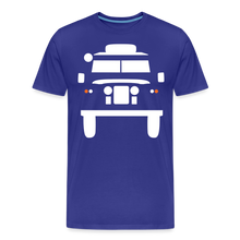 Laden Sie das Bild in den Galerie-Viewer, CLASSIC CAR SHIRT: BRITISH OFFROAD (white) - Königsblau