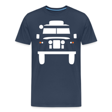Laden Sie das Bild in den Galerie-Viewer, CLASSIC CAR SHIRT: BRITISH OFFROAD (white) - Navy