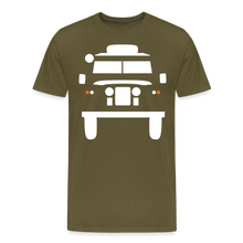 Laden Sie das Bild in den Galerie-Viewer, CLASSIC CAR SHIRT: BRITISH OFFROAD (white) - Khaki