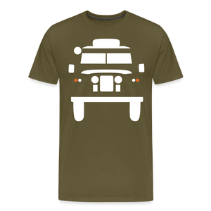 CLASSIC CAR SHIRT: BRITISH OFFROAD (white) - Khaki