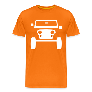 CLASSIC CAR SHIRT: CJ (white) - Orange