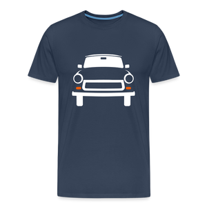 CLASSIC CAR SHIRT: TRABBI (white) - Navy