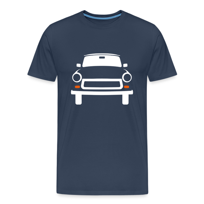 CLASSIC CAR SHIRT: TRABBI (white) - Navy