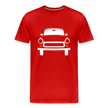 Laden Sie das Bild in den Galerie-Viewer, CLASSIC CAR SHIRT: TRABBI (white) - Rot