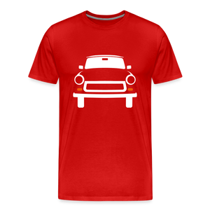 CLASSIC CAR SHIRT: TRABBI (white) - Rot