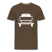 Laden Sie das Bild in den Galerie-Viewer, CLASSIC CAR SHIRT: TRABBI (white) - Edelbraun