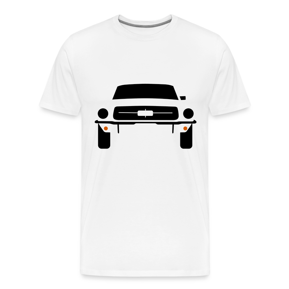 CLASSIC CAR SHIRT: MUSTANG (black) - weiß