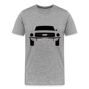 CLASSIC CAR SHIRT: MUSTANG (black) - Grau meliert